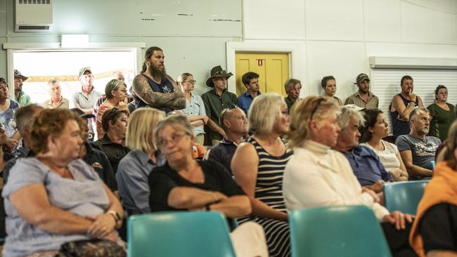 Broadmarsh community fire meeting. Picture: EDDIE SAFARIK