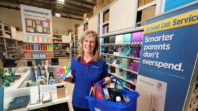 12/12/2018  New Officeworks CEO Sarah Hunter in the Richmond store in Melbourne.Picture : David Geraghty / The Australian.