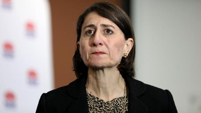 NSW Premier Gladys Berejiklian in Sydney on Wednesday. Picture: Damian Shaw