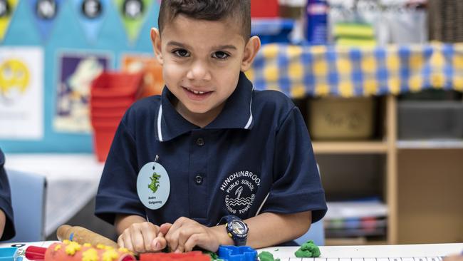 Andre with the play-doh. Picture: Monique Harmer