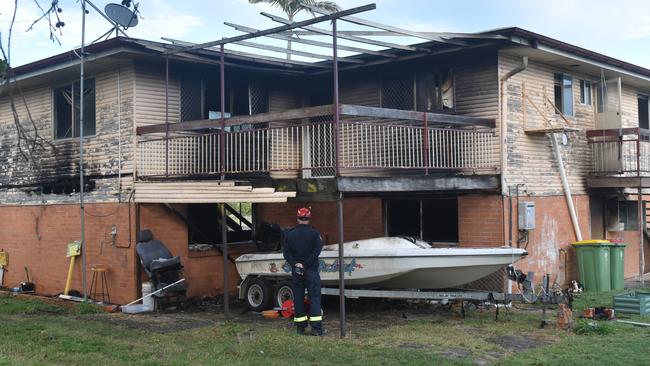 A crime scene was declared at a house fire on Old College Road in Gatton on June 2.