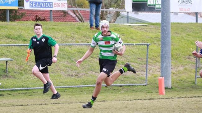 Palm Beach Currumbin under-16s captain Lochlan Smith in action. Picture: Supplied