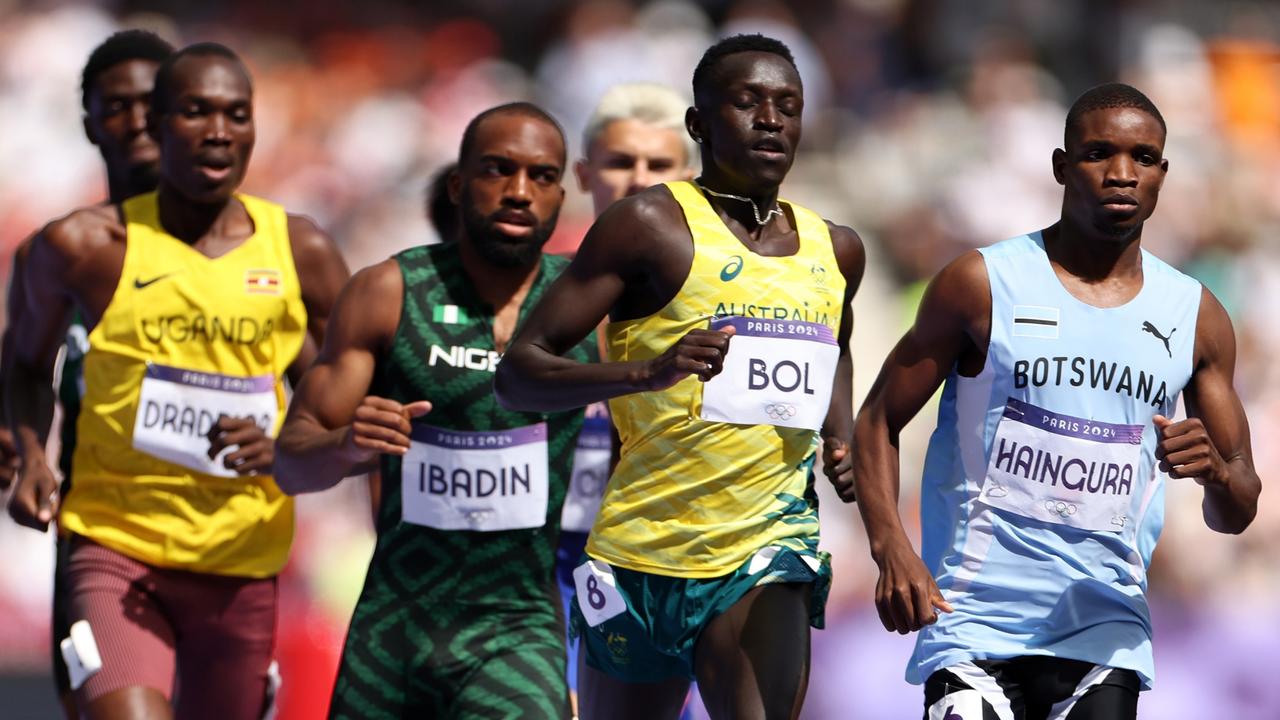 Peter Bol on the Paris track.