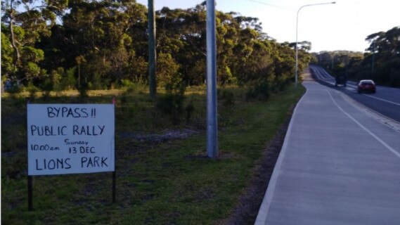 Burrill Lake Community Association members claim signs have been moved. Picture: Facebook