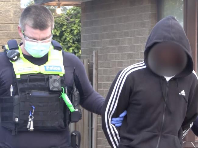 Screen grabs from Victoria Police videos - Police from North West Metro Region and Crime Command have arrested more than 30 people as part of an ongoing joint operation targeting criminal activity in the Collingwood area.