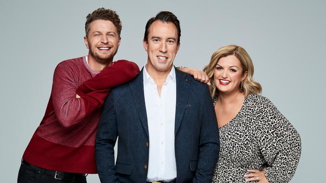 Jack Post, Christian O'Connell and Patrina Jones. Picture: Supplied
