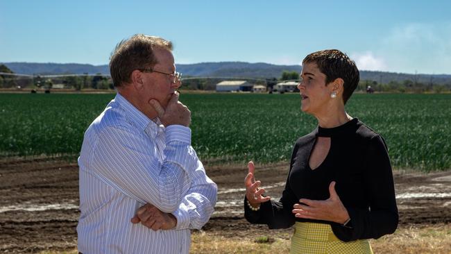 Lockyer Valley and Somerset Water Collaborative Chair Stephen Robertson and Lockyer Valley Regional Council Mayor Tanya Milligan discuss the $1.4 million funding boost for a business case to ensure water security in the region. Copyright, NCA.