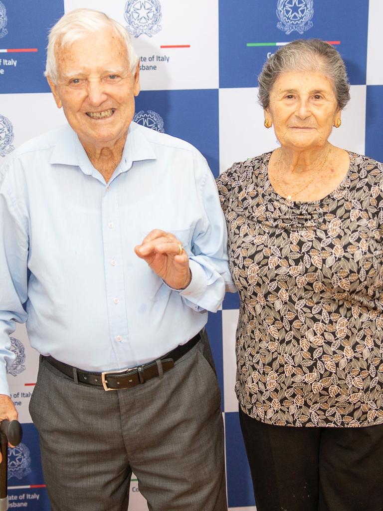 Giovanni and Maria Di Nardo at the launch of the Tour of Italy Through Queensland program at the Brisbane Abruzzo Club. Socials: Damien Anthony Rossi | Picture: Consulate of Italy