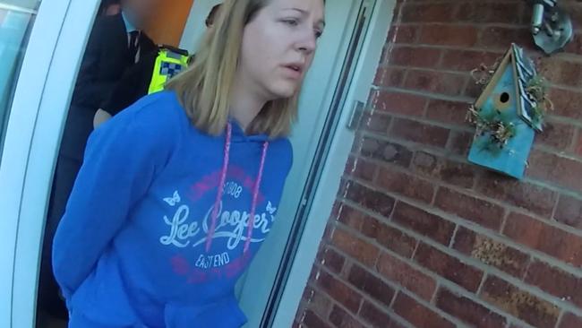 Lucy Letby was arrested at home in Chester in, 2018. Picture: AFP.