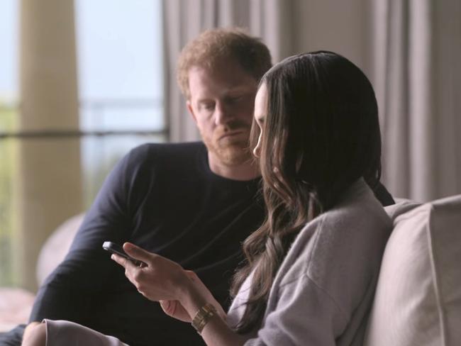 Harry and Meghan discussed previous ‘foiled’ attempts to leave the Firm. Picture: Netflix