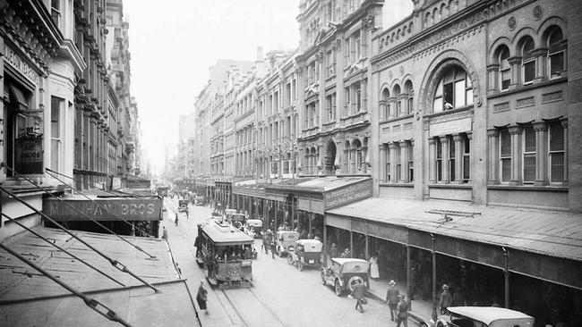 Pitt St showing the Strand Arcade. Picture: State Library NSW