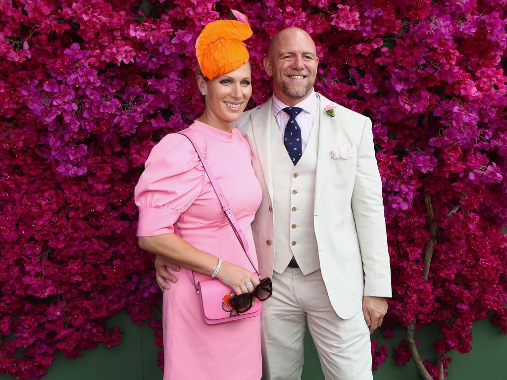 Zara Tindall and husband Mike Tindall at the Magic Millions Race Day on the Gold Coast.