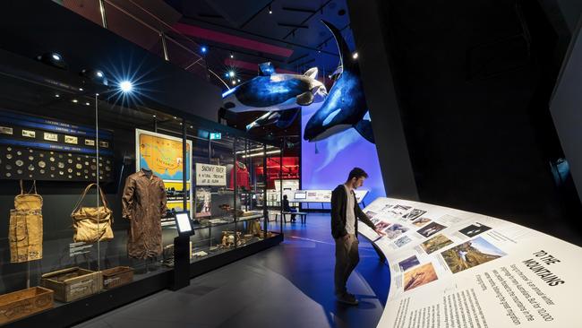 View from inside the Great Southern Land gallery at the National Museum of Australia. Picture: Jason McCarthy