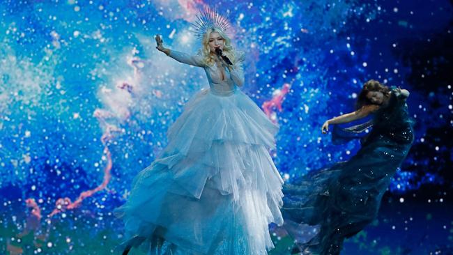 Australia's Kate Miller-Heidke performs the song Zero Gravity during the first semi-final of the 64th edition of the Eurovision Song Contest in Tel Aviv. Picture: Jack Guez/AFP