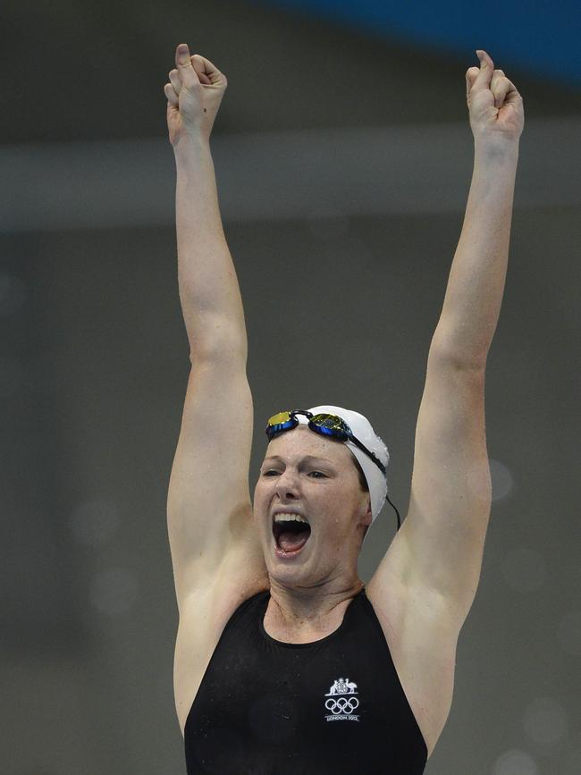 Cate Campbell went on to win numerous Olympic and world championship medals as part of Australia’s dominant swimming team. Picture: AFP