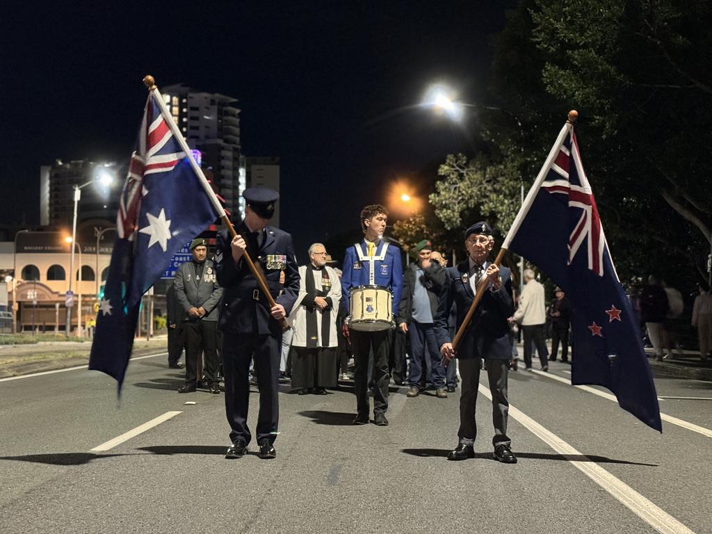 Crowds have gathered at the Broadwater Parklands in Southport for the Dawn Service.