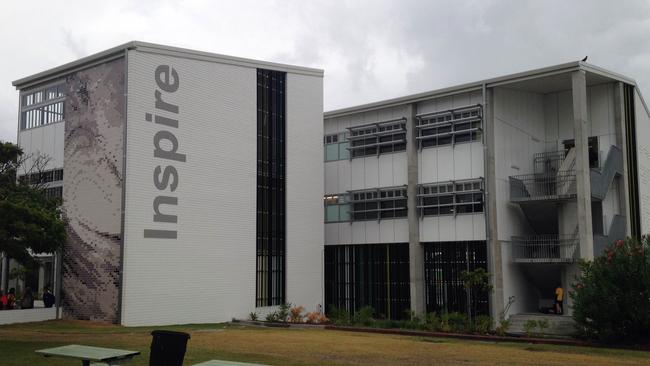 The recognisable Inspire building at the school. Photo: Jessica Huxley