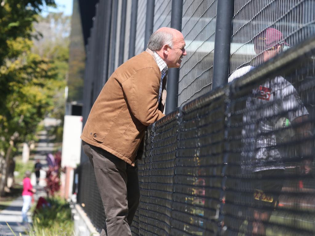 Even the great Wally Lewis is kicked out of training sometimes. Picture: Annette Dew