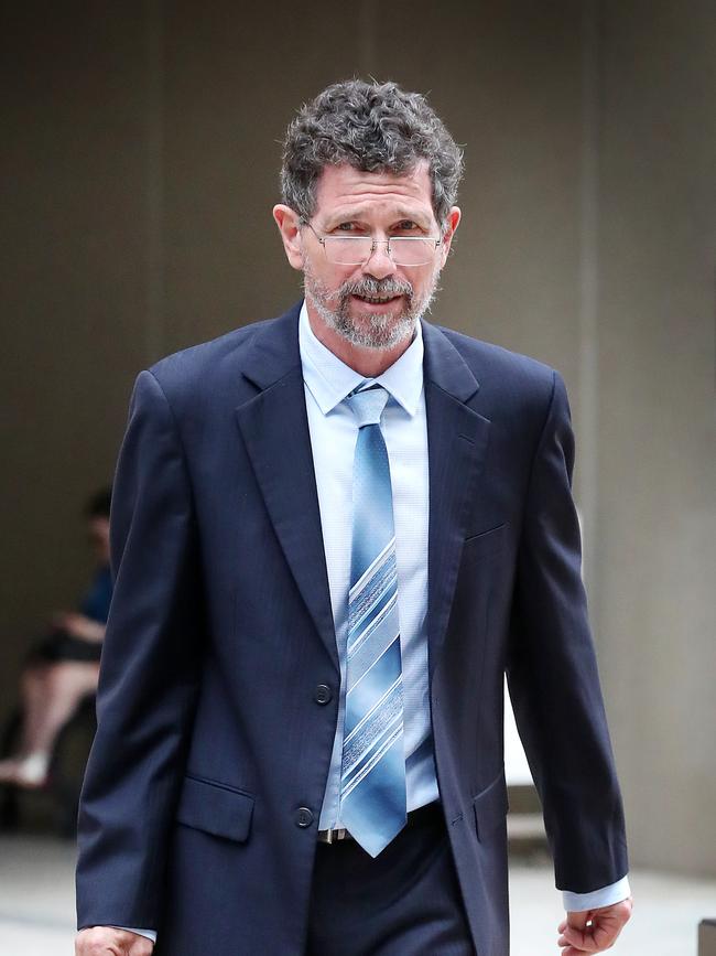 Former JCU climate scientist Peter Ridd leaving the Federal Court Brisbane, claims he was unfairly dismissed from his job with the university for publicly voicing his opinions on climate change. Photographer: Liam Kidston.