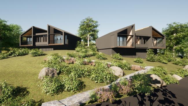 An artist’s impression of the new lodgings in Eden Health Retreat in Currumbin Valley