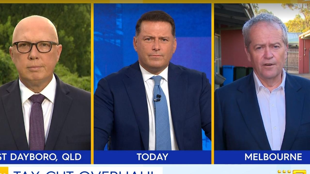 Peter Dutton and Bill Shorten went head-to-head on the Today show.