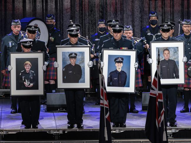 Leading Senior Constable Lynette Taylor, Senior Constable Kevin King, Constable Josh Prestney and Constable Glen Humphris. Picture: David Geraghty