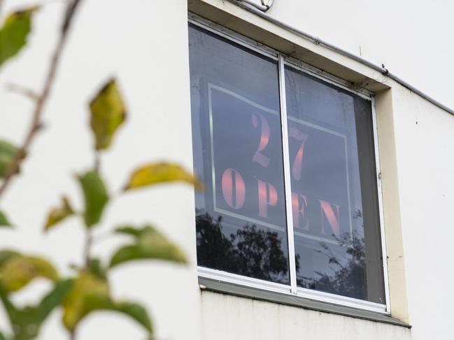 Villawood Sydney Brothel, where there was an armed robbery at the overnight. Photo: Tom Parrish