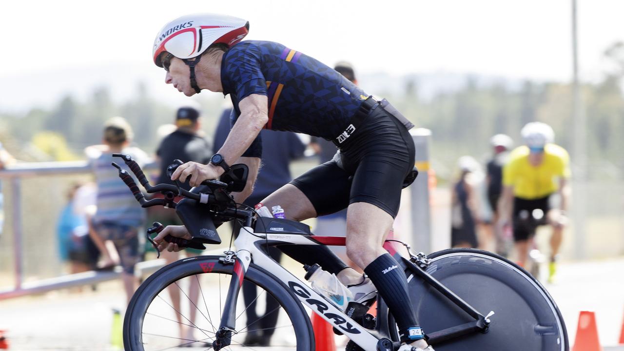 John Gregory during the Seven Mile Beach Gala Day Triathlon. Picture: Chris Kidd