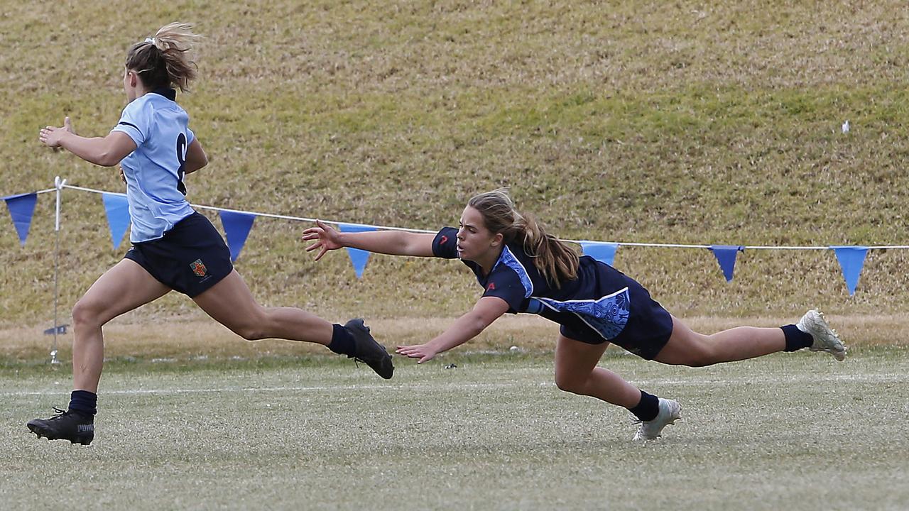 CHS1's Shaye Shipton outruns her opposition in the final.