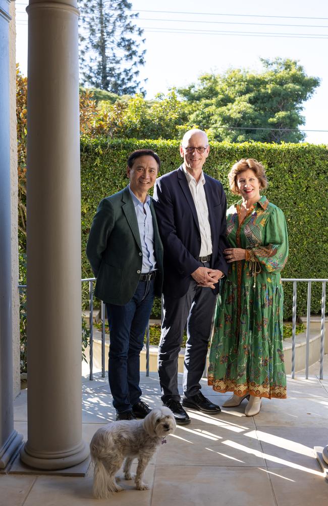 Li Cunxin, Andreas Obermair and Mary Li. Picture: David Kelly