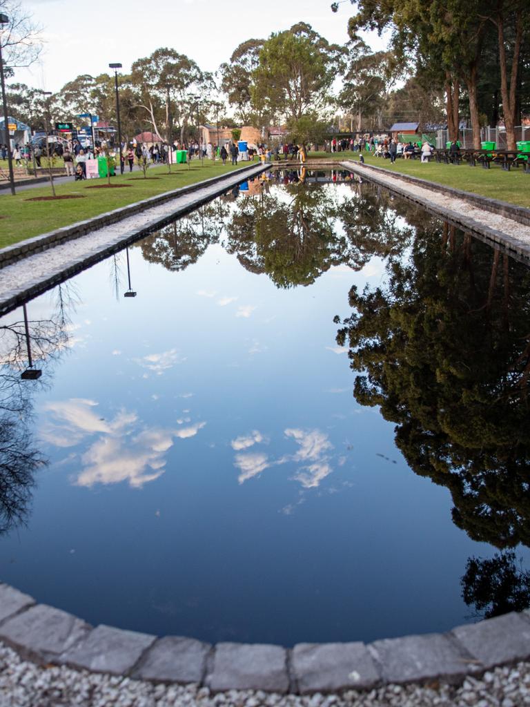 The sunken garden offered tranquillity. Picture: Christian Gilles