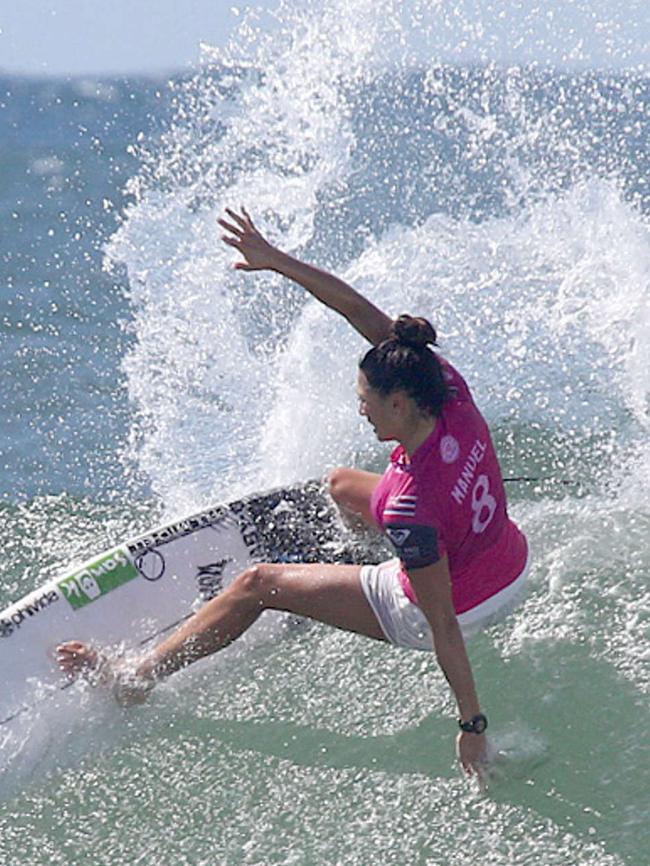 Malia Manuel at Snapper Rocks.