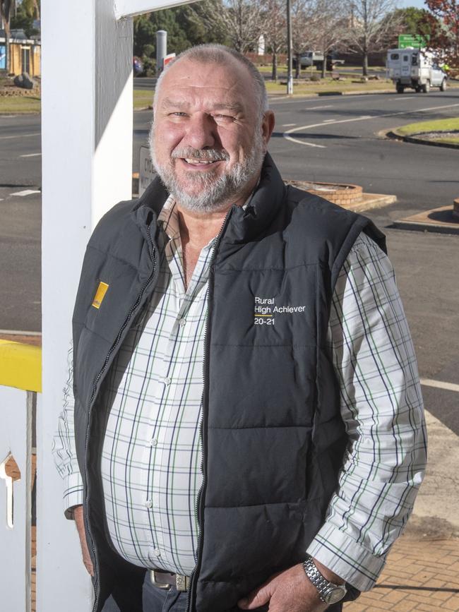 Geoff Trost, principal Ray White Rural Crows Nest. Thursday, June 9, 2022. Picture: Nev Madsen.