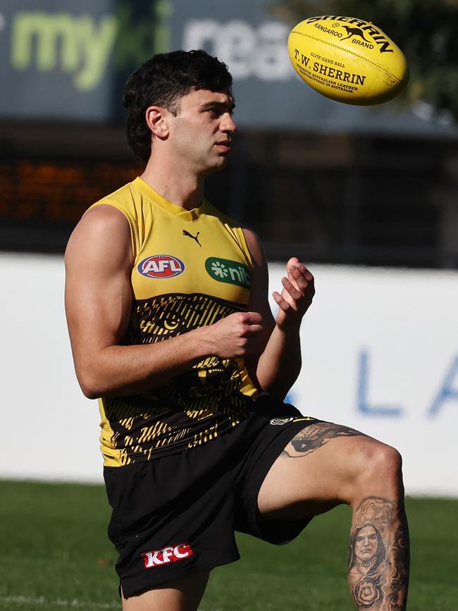 Tim Taranto is Richmond’s No.1 centre bounce mid. Picture: Michael Klein