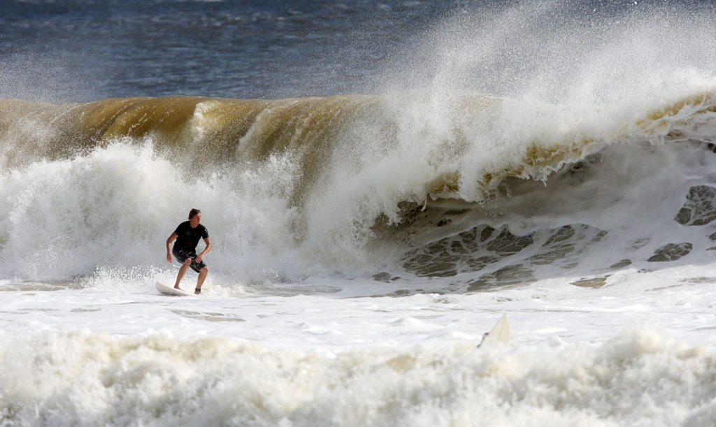 Alexandra Headland gets good lefts and rights for longboarders and shortboarders alike. Picture: Nicholas Falconer
