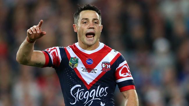 Cooper Cronk has been calling the shots without the ball for the Roosters. Picture: Getty Images