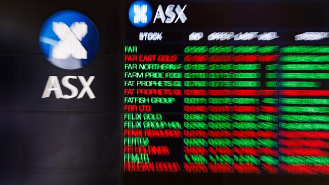 SYDNEY, AUSTRALIA - NewsWire Photos, October 29 2024. GENERIC. Stocks. Finance. Economy. Stock price ticker of the Australian Stock Exchange, ASX, at their offices on Bridge Street. Picture: NewsWire / Max Mason-Hubers