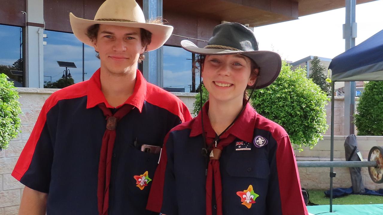 Paige and Ben from the Kingaroy Scouts.