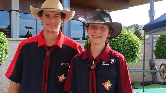 Paige and Ben from the Kingaroy Scouts.