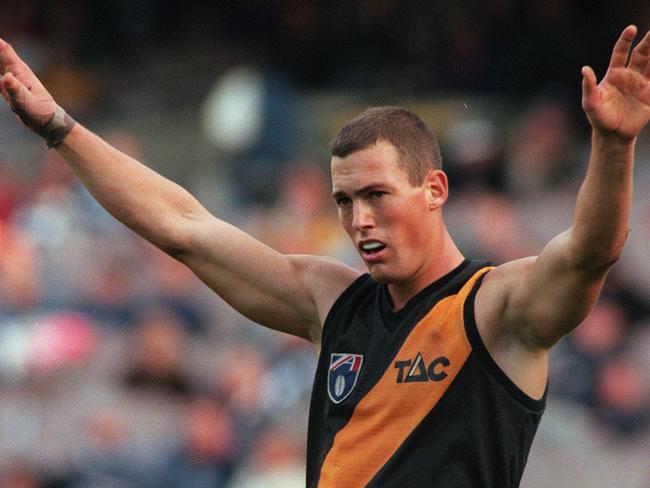 Jamie Tape in action for the Tigers, 1997