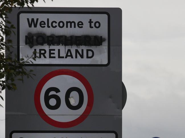 6/11/17  - Border dividing Northern Ireland from Ireland between Derry and Donegal. Picture: Ella Pellegrini/ News Corp Australia