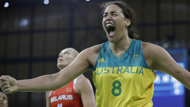 Aussie legend Michele Timms said Liz Cambage dominated at the Olympics, but the Australians will need to rebuild to compete again. Picture: AP