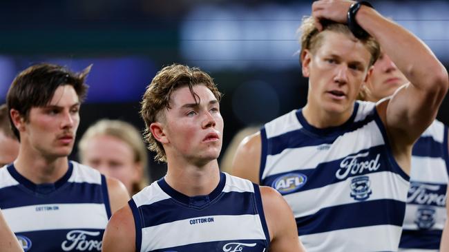 Where was Geelong’s run again on Friday night? Picture: Getty Images