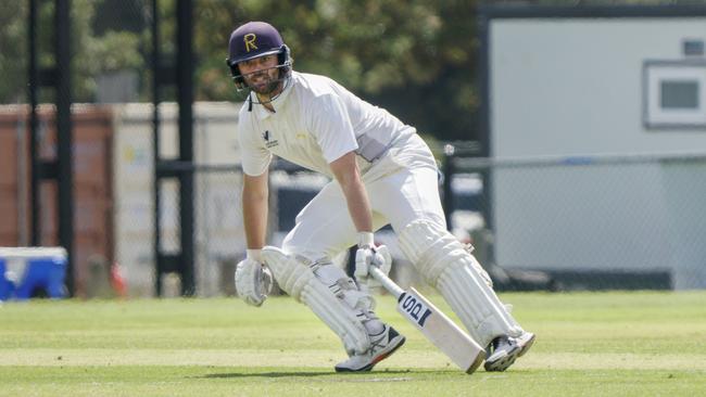 Premier Cricket: Ringwood batsman Jackson Freeman on his way to a century. Picture: Valeriu Campan