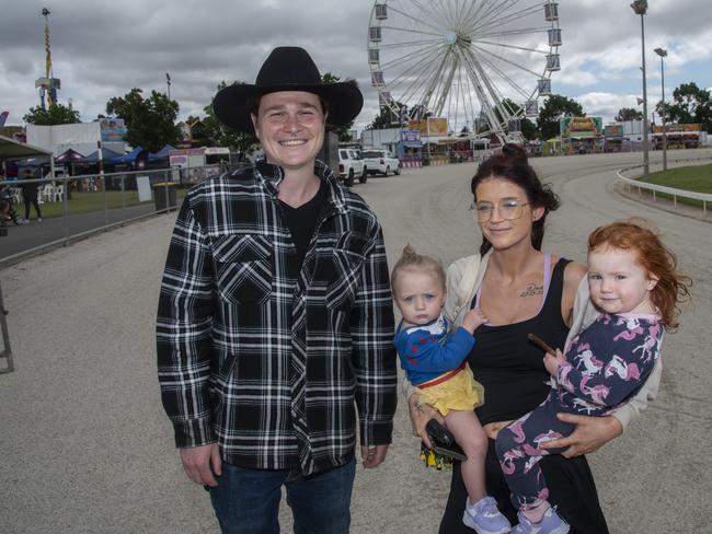 Ian Jasper, Matilda Gosland, Samantha Smith, Annabeth McEwan at the Mildura Show 2024. Picture: Noel Fisher