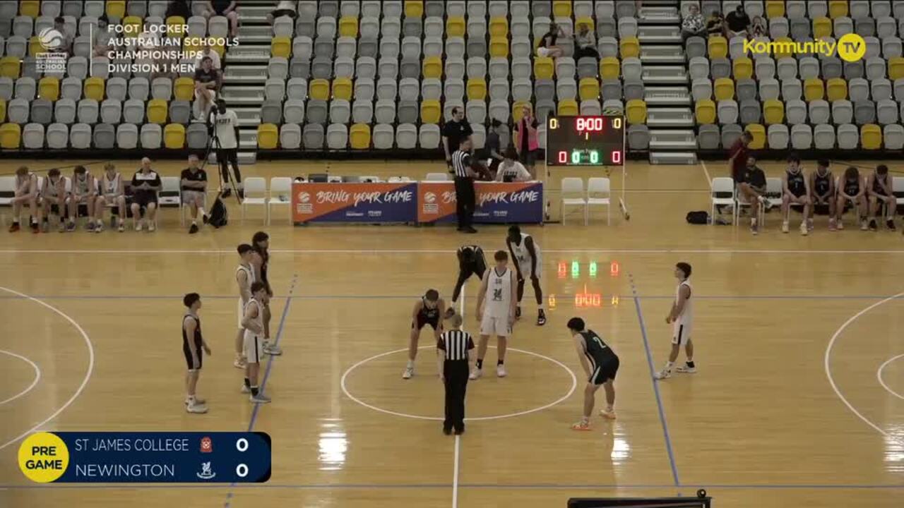 Replay: St James v Newington College (U20 Men Div 1 QF) - 2024 Basketball Australia Schools Championships Day 4