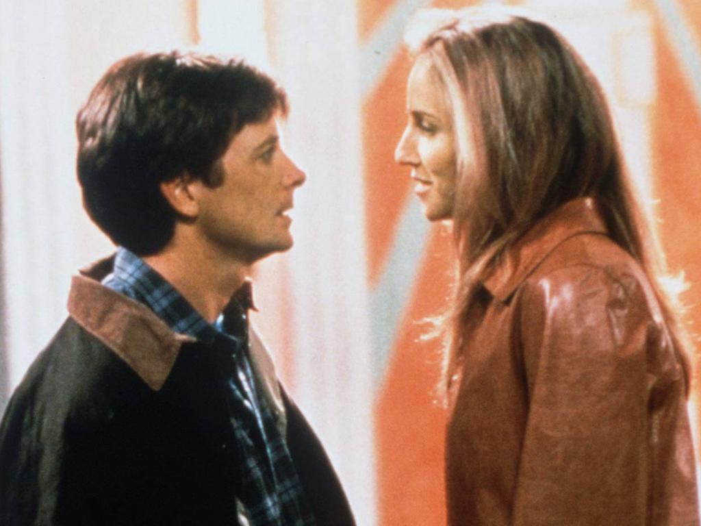 In an episode of hit ’90s political sitcom Spin City, Fox’s real-life wife Tracy Pollan made a guest appearance as his old high school girlfriend.