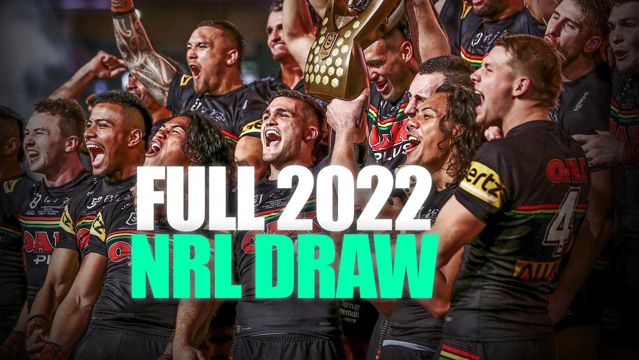 NRL 2022 draw every game, round by round, Round 1, State of Origin, Magic Round, Bulldogs, Broncos, Panthers, Storm