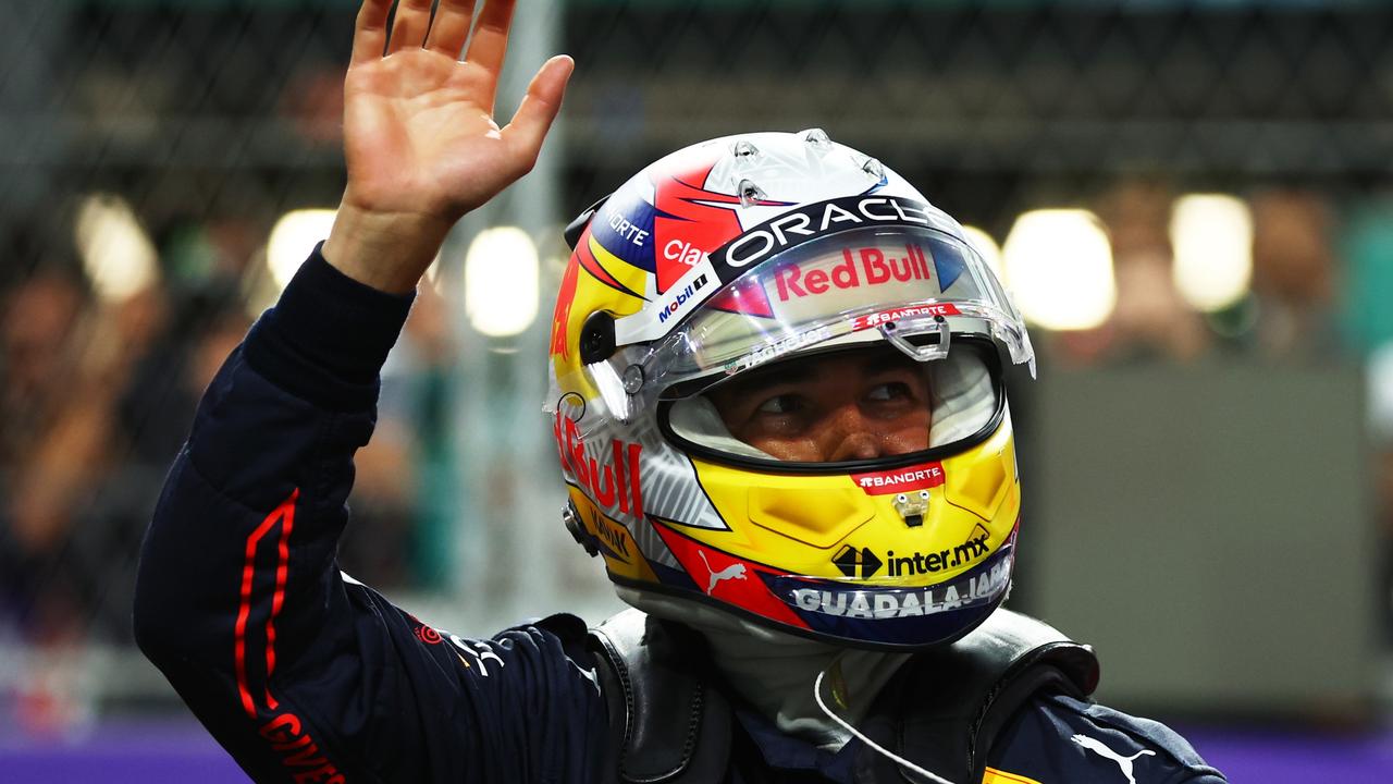 Sergio Perez adalah pemimpin Red Bull Racing untuk grand prix.  Foto oleh Lars Baron/Getty Images.