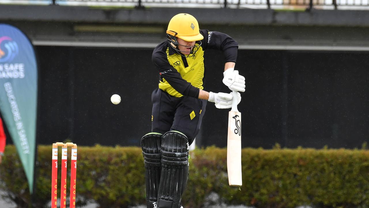 Wests captain Sam Truloff bats. Picture, John Gass